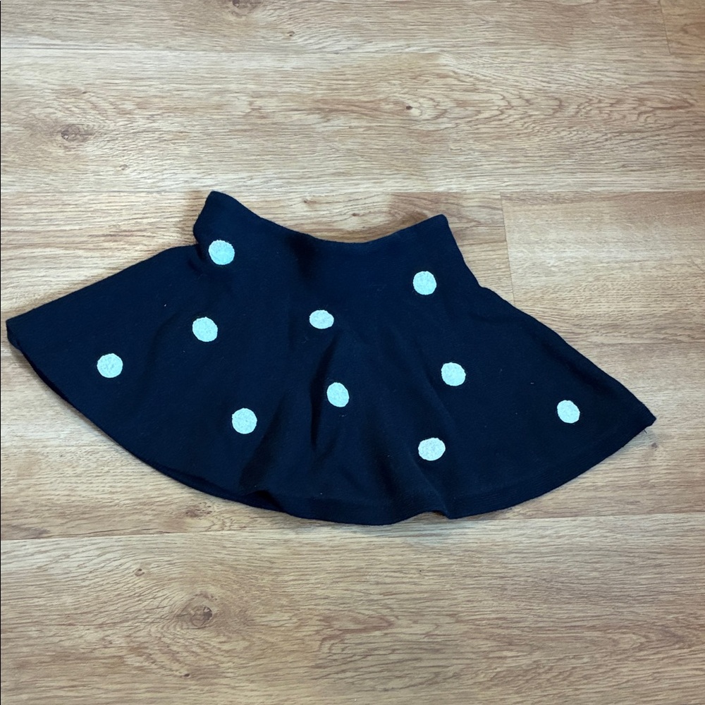 H&M Black Skirt with White Dots‎